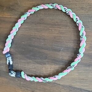 Sports Baseball Titanium Braided 18" Necklace